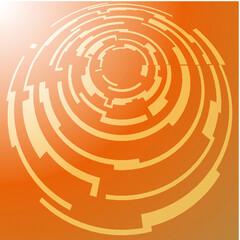 Technology circles background. vector illustration