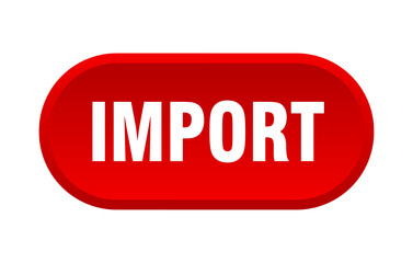 import button. rounded sign on white background