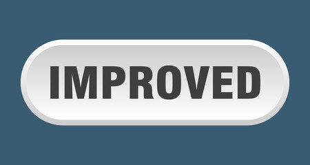 improved button. rounded sign on white background