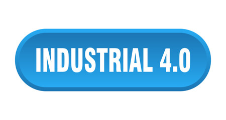 industrial 4.0 button. rounded sign on white background