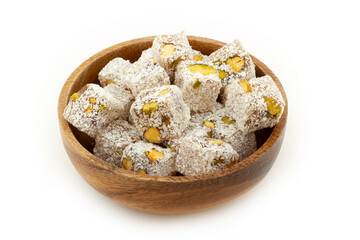 Delicious Turkish delight with pistachio
