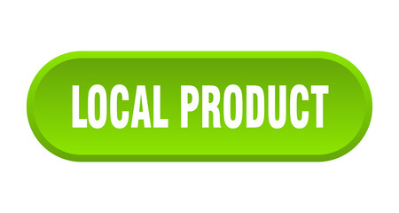 local product button. rounded sign on white background