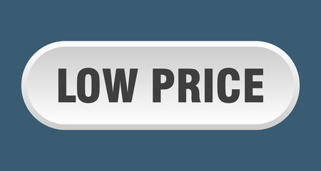 low price button. rounded sign on white background
