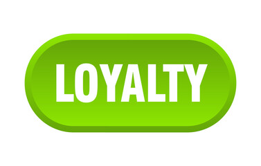 loyalty button. rounded sign on white background
