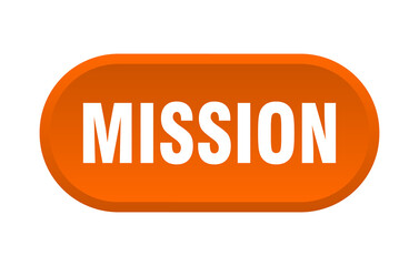 mission button. rounded sign on white background