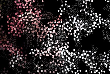 Dark Pink, Red vector texture with artificial intelligence concept.