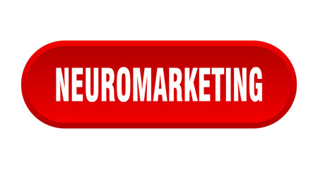 neuromarketing button. rounded sign on white background