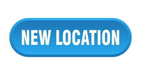 new location button. rounded sign on white background
