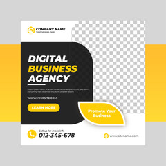 Corporate business Social media post Rectangular shape post design social media post template corporate social media banner 