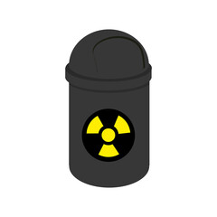 illustration of nuclear waste