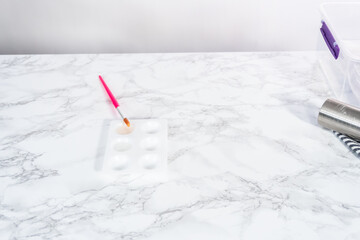 Fondant snowflake shapes