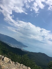 Obraz premium mountains and clouds