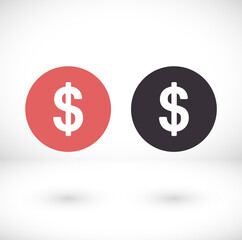 Fototapeta premium vector icon coin. lorem ipsum Flat Design JPG