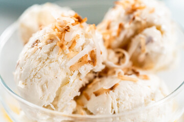 Coconut ice cream