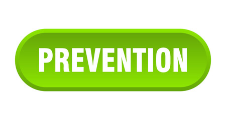prevention button. rounded sign on white background