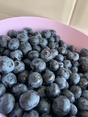 blueberries on a plate