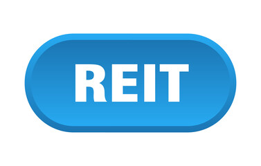 reit button. rounded sign on white background