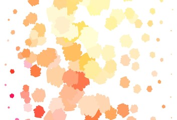 Light Orange vector texture with abstract forms.