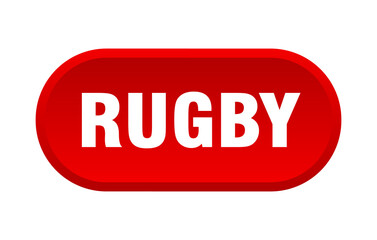 rugby button. rounded sign on white background