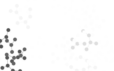 Light Gray vector backdrop with artificial intelligence data.