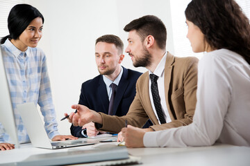 Business people working together in the office