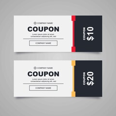elegant coupon design template for shops, events, businesses, tickets and more