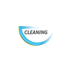 Cleanliness broom Concept Logo Design Template Vector illustration