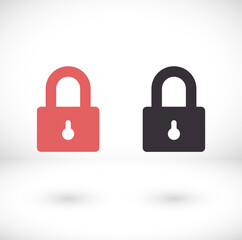 Lock vector icon . lorem ipsum Flat Design JPG