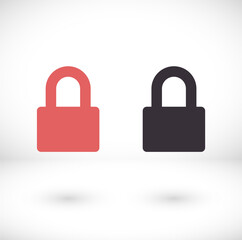 Lock vector icon . lorem ipsum Flat Design JPG