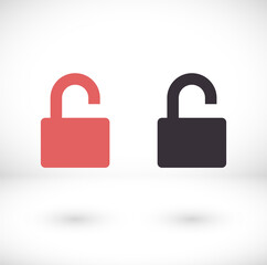 Lock vector icon . lorem ipsum Flat Design JPG