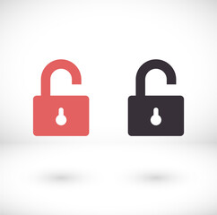 Lock vector icon . lorem ipsum Flat Design JPG