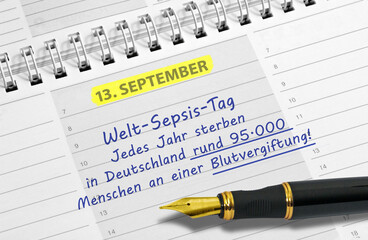 13. September, Welt-Sepsis-Tag