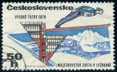Ski Jumping athlete, winter sports, Czechoslovakia, circa 1970