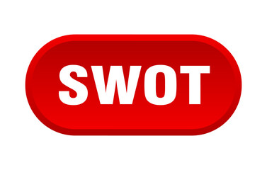 swot button. rounded sign on white background