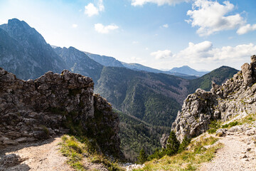Tatra Mountains. View from Sarnia Skala. Giewont in background