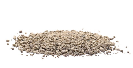 Cat litter filler isolated on white background