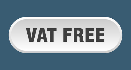 vat free button. rounded sign on white background