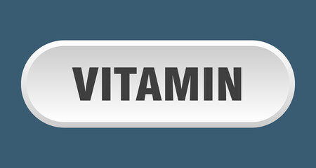 vitamin button. rounded sign on white background