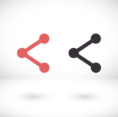 Connections vector icon. Vector illustration style is flat iconic symbol vector icon, gray color, transparent background. Designed for web and software   vector icon