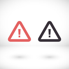 warning vector icon template color editable. Hazard warning attention symbol vector icon sign isolated on white background vector icon illustration for graphic and web