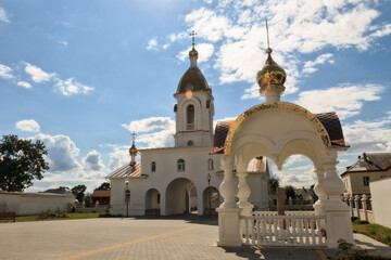 Turov, BELARUS - SEPTEMBER 21, 2014: beautiful new Orthodox church