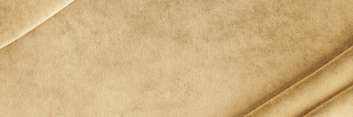 velvet texture beige color background, expensive luxury fabric, material,  wallpaper. copy space. Cocoon pantone color 2025