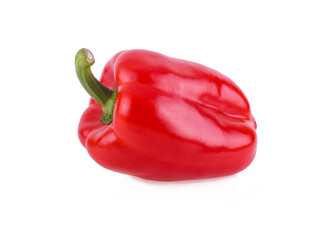 Sweet red pepper isolated on a white background
