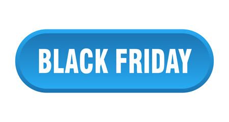 black friday button. rounded sign on white background
