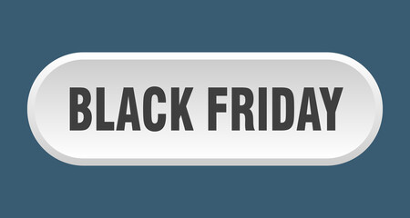 black friday button. rounded sign on white background