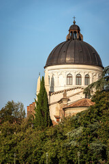 Verona. Dome of the Church of San Giorgio in Braida (XV-XVI century) in Renaissance style. UNESCO world heritage site, Veneto, Italy, Europe. Architect, Michele Sanmicheli.