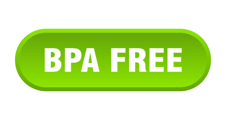 bpa free button. rounded sign on white background