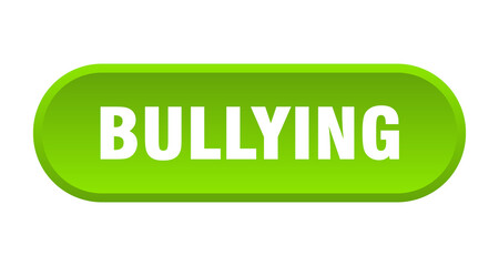 bullying button. rounded sign on white background