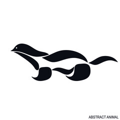 Animal bird rodent logo icon sign symbol emblem Abstract modern design creative natural children's style Fashion print for clothes apparel greeting invitation card picture banner poster flyer cover