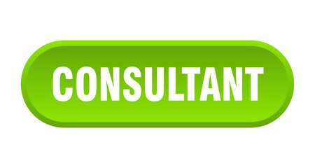 consultant button. rounded sign on white background